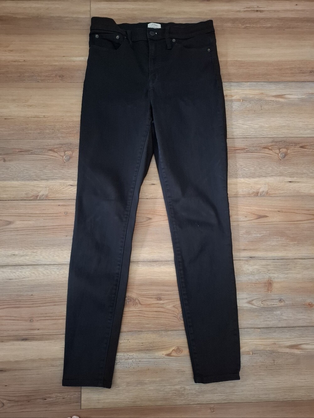 J. Crew Black High-Rise Toothpick Jeans Women's 30 Tall